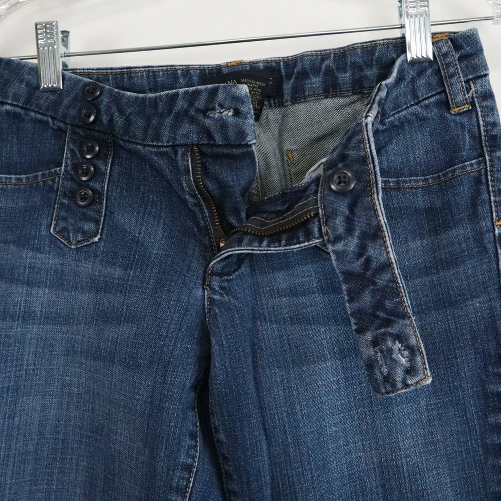 Banana Republic Jeans Womens 2 Stretch Bootcut‎ Flare Flex Denim Blue - Picture 6 of 8